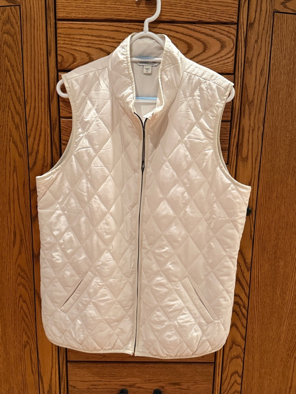Coldwater Creek White Quilted Vest